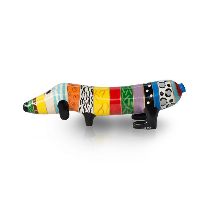 Hund aus Fiberglas Hot Dog Multicolor Terrapalme Heim und